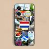 Netherland Dutch Flag Matte TPU Mobile Phone Case for Xiaomi Redmi Note 14 13 12 11 S Pro Plus 4G 5G Colorful Printing Cover