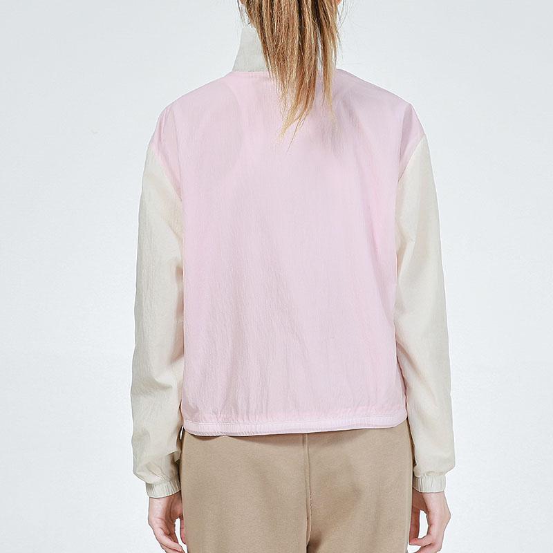 PUMA Colorblock Casual Sports Zip-Up Collar Jacket Women Jackets Pink 532726-36