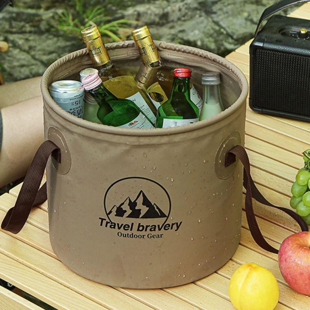 Collapsible Camping Foldable Sink Plastic Car Wash Bucket Car Folding Bucket  Gardening