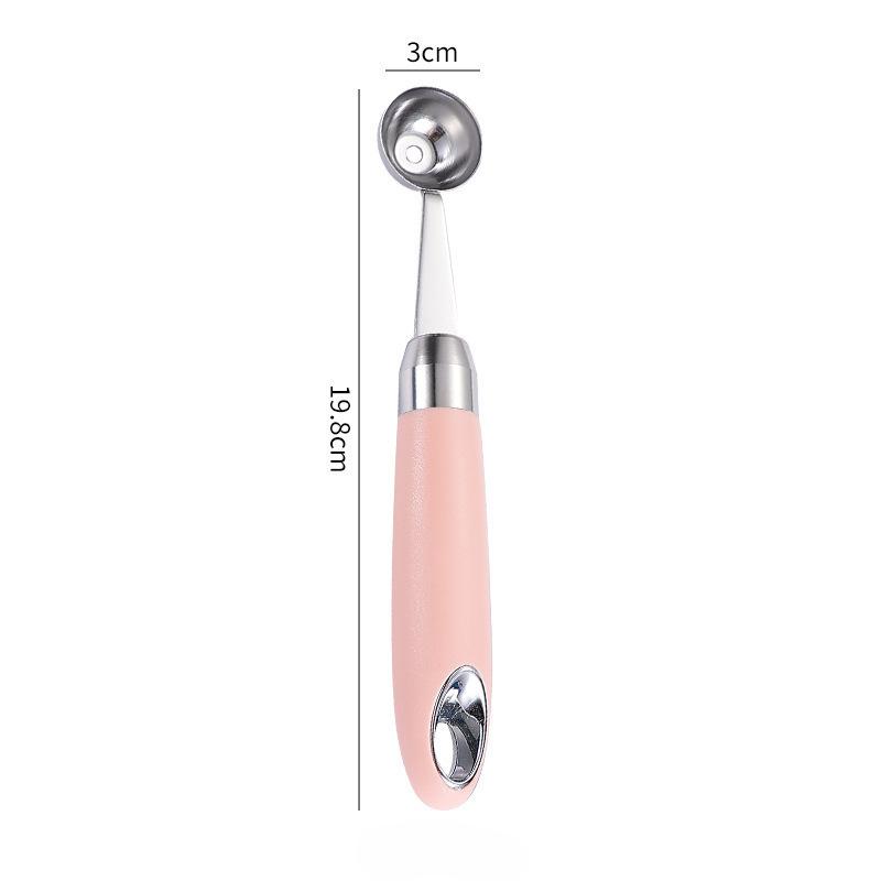 304 Stainless Steel, Ice Cream Scoop, Elastic, Ice Cream Scoop, Fruit Scoop, Watermelon Scoop, DIY Household, Summer Kitchen Small Tool