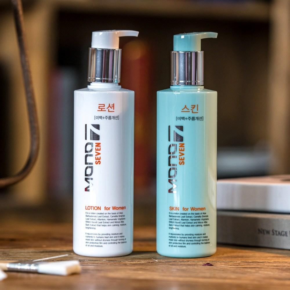 Mono Seven Women's Whitening Wrinkle Improvement Functional Basic Skin Lotion Set 250ml