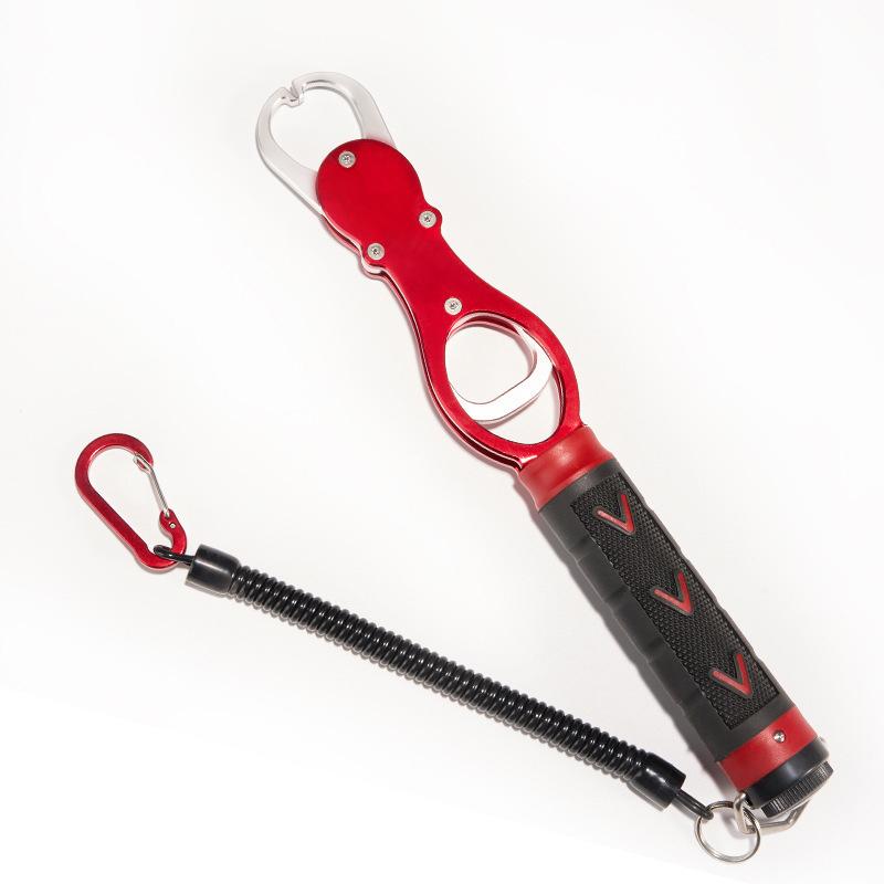 Anti-Rust Fishing Lip Gripper Clamp with Weight Scale Fish Grabber Tool for Beginner Enthusiasts