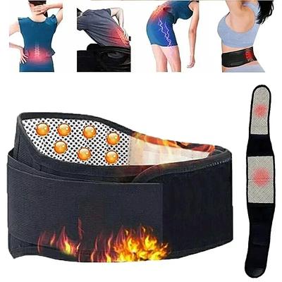 20 Magnete Verstellbarer Selbsterwärmender Magnetfeldtherapie Rücken- und Taillenstützgürtel, Taillenmassagegürtel Sportstützgürtel