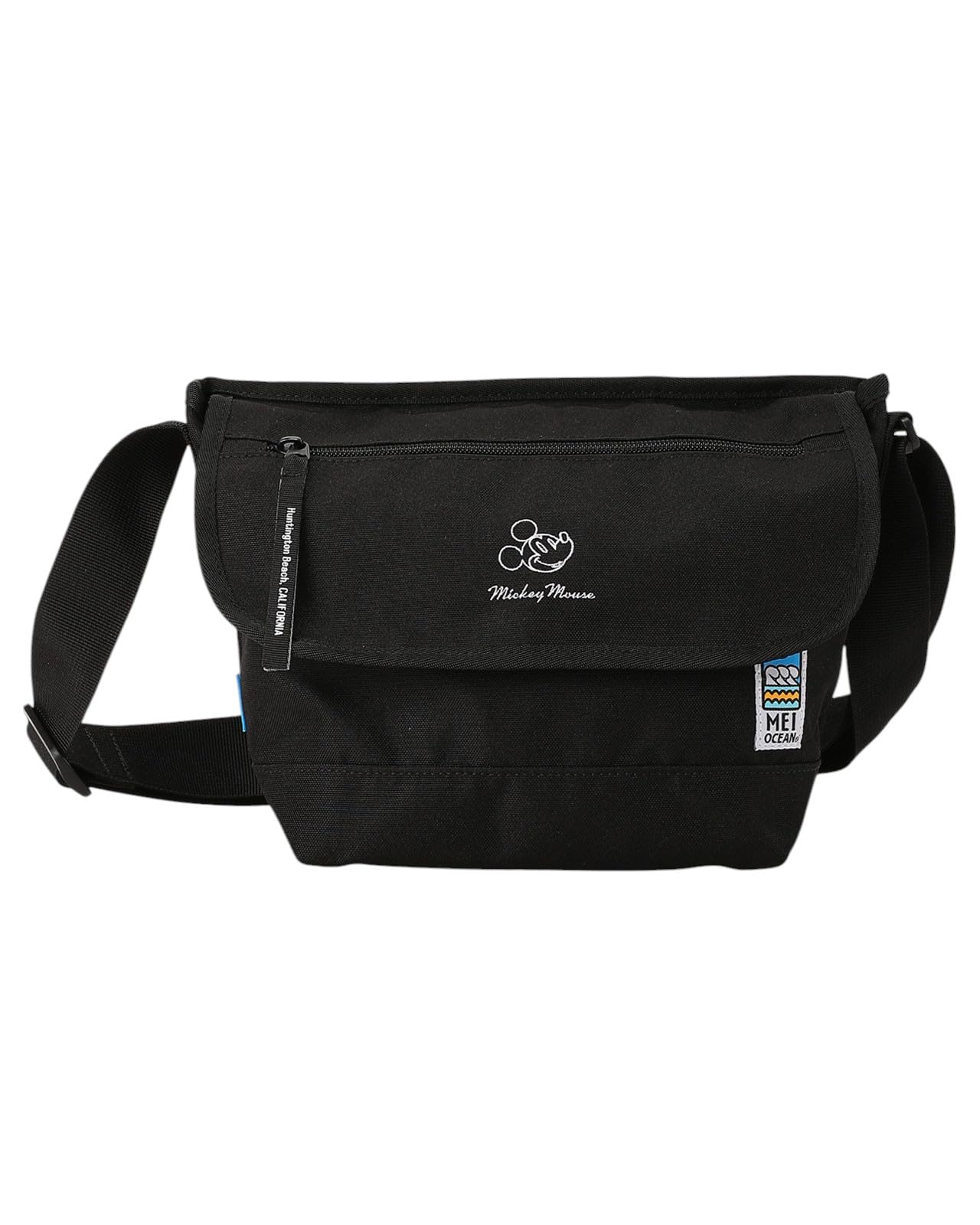 

May Ocean Shoulder Bag Horizontal Crossbody Casual Black Mickey (Character Collaboration, Style) [Shoulder bag]