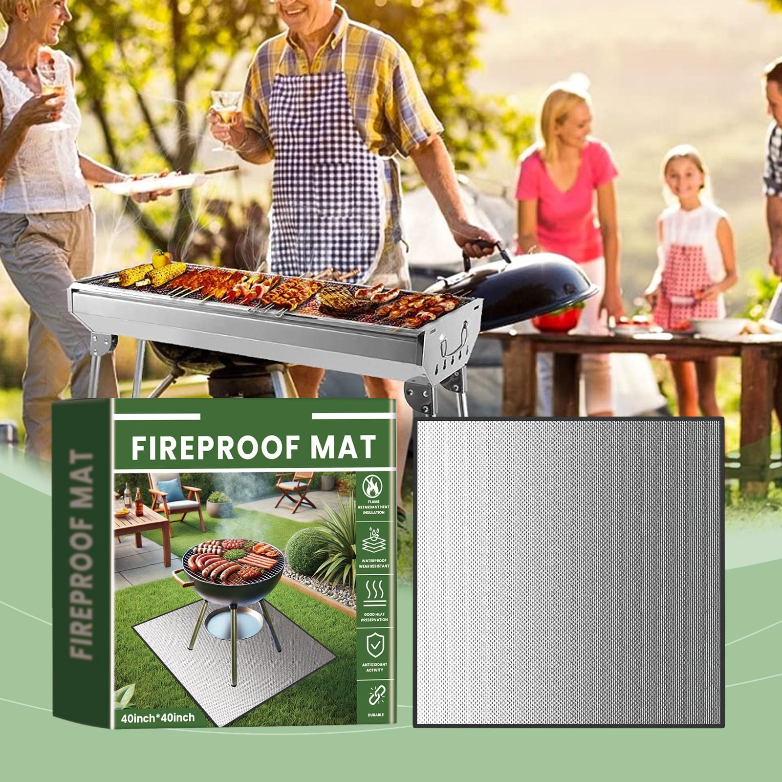 

Круглый уличный камин, мангал, огнеупорный коврик, изоляционный коврик для печи-барбекю One Size