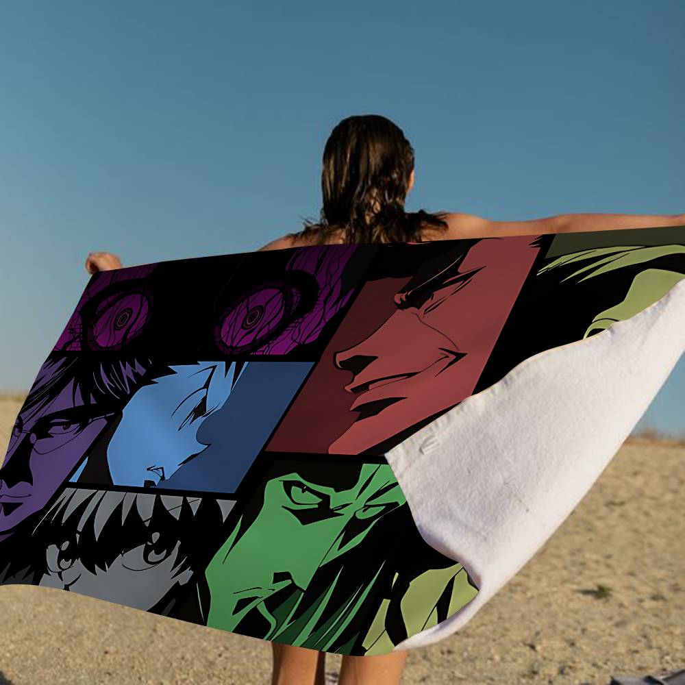 

Anime Hunter X Hunters Beach Towel Colorful Bath Towels for Girl Microfiber Quick Dry Sand Free Beach Yoga Spa Gym Pool W30*H60(CM)