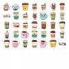 35pcs Playful Coffee Stickers Cute Cute Drinks Stationery Stickers Funny Stickers For DIY Phone Guitar Laptop Notebook Suitcase