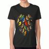 Coffee & Dogs Ladies Cotton T Shirt, Pure Cotton Premium Printing,Durable,Leisure And Fashion. Perfect For Coffee And Dog Lovers, Comfortable Daily We