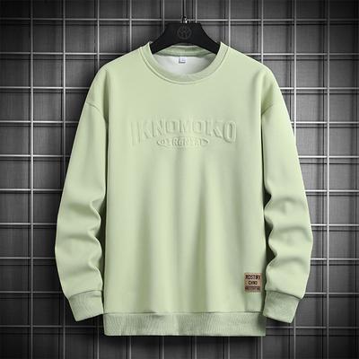 Men's Autumn Korean Style Loose Sweatshirts Men's Casual Long-sleeved T-shirts Men's Autumn Coats Men's Large Size Tops