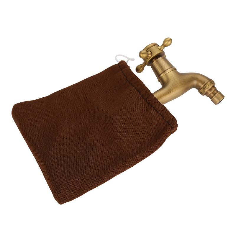 1 PC Vintage Solid Brass Single Handle Faucet for Washing Machine Wall Mounted Water Tap