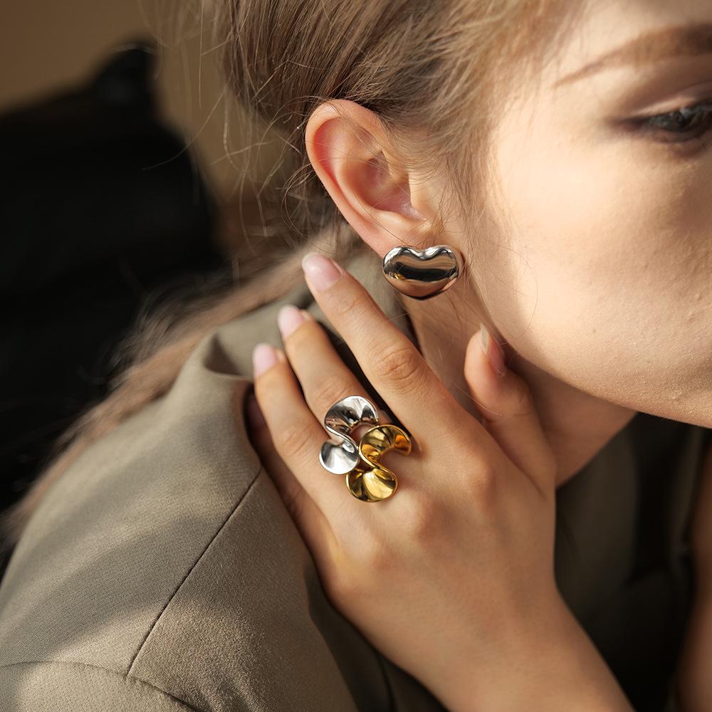 Jieding 18K Gold Stainless Steel Luxury Titanium Ring for Women