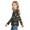 Kids Halloween Printed T-Shirt Long Sleeve Neck Base Layer for Boys Girls