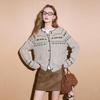 Sancai 2025 Winter Jacquard Knit Cardigan