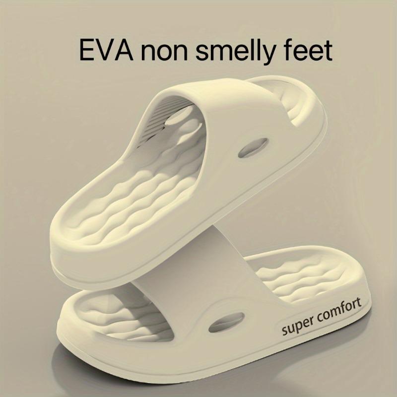 Letter Printed Anti Slip Slippers - Casual Open Toe Comfortable Shoes - Soft Sole, Quick Drying, Perfect for Indoor Family Relaxation