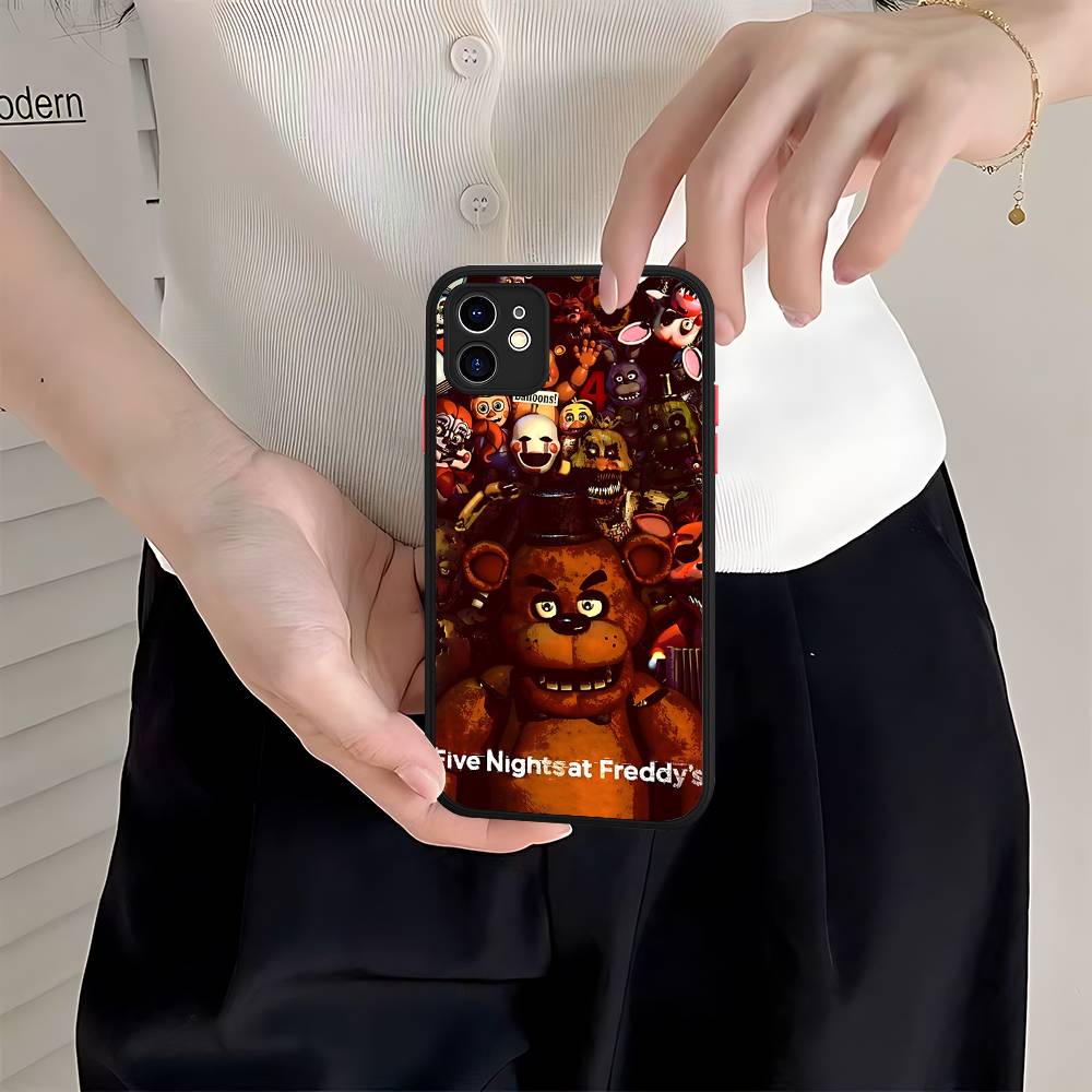 Five-Nights-At-Freddys Phone Case For IPhone 16 15 14 11 12 13 Pro Max Plus 12 XS Max Back Cover Matte Case