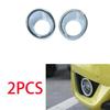 4X Front + Rear Fog Lamp Light Frame Cover Trim For Honda Fit Jazz GK5 2014-2017