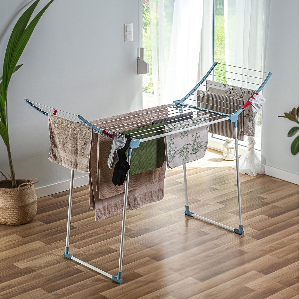 KADAX Suszarka Na Pranie Bieliznę Stojąca 175cm Do Ubrań Składana Uchwyty Duża