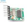 1PCS DC3.3-5V 433mhz Wireless Coding Receiver/Transmitter Decoding Receiver Module 4 CH Output for 433Mhz Remote Controller DIY