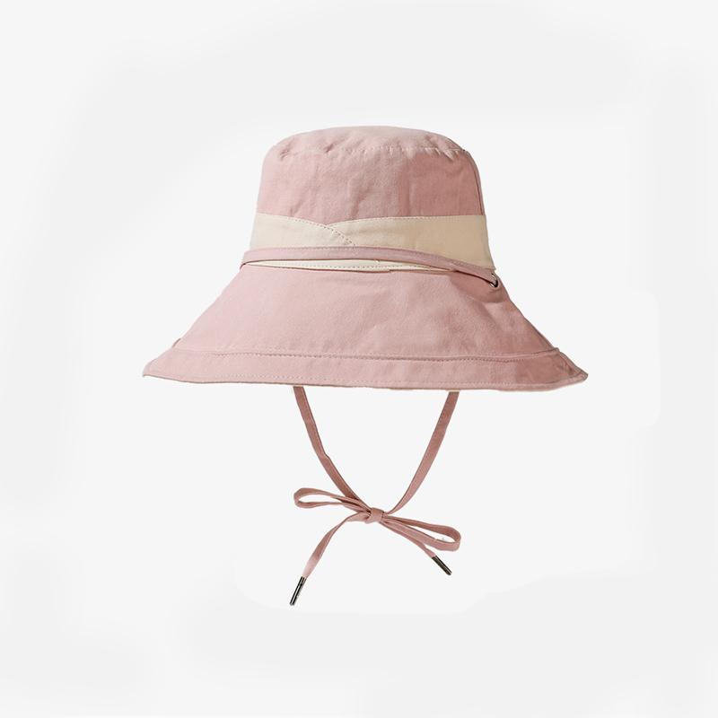 

Стиль Шляпа Универсальный Однотонный Милый Женский Солнцезащитный Капюшон Шляпа Рыбака розовый