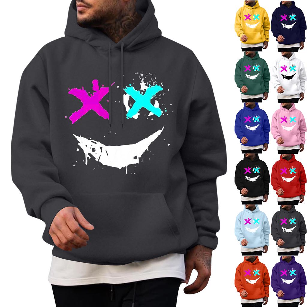 Men's Casual Hoodie Fashion  Sweatshirt With Hood Leisure Tops Teenager Streetwear Fashion Long Sleeve Shirt Warm
