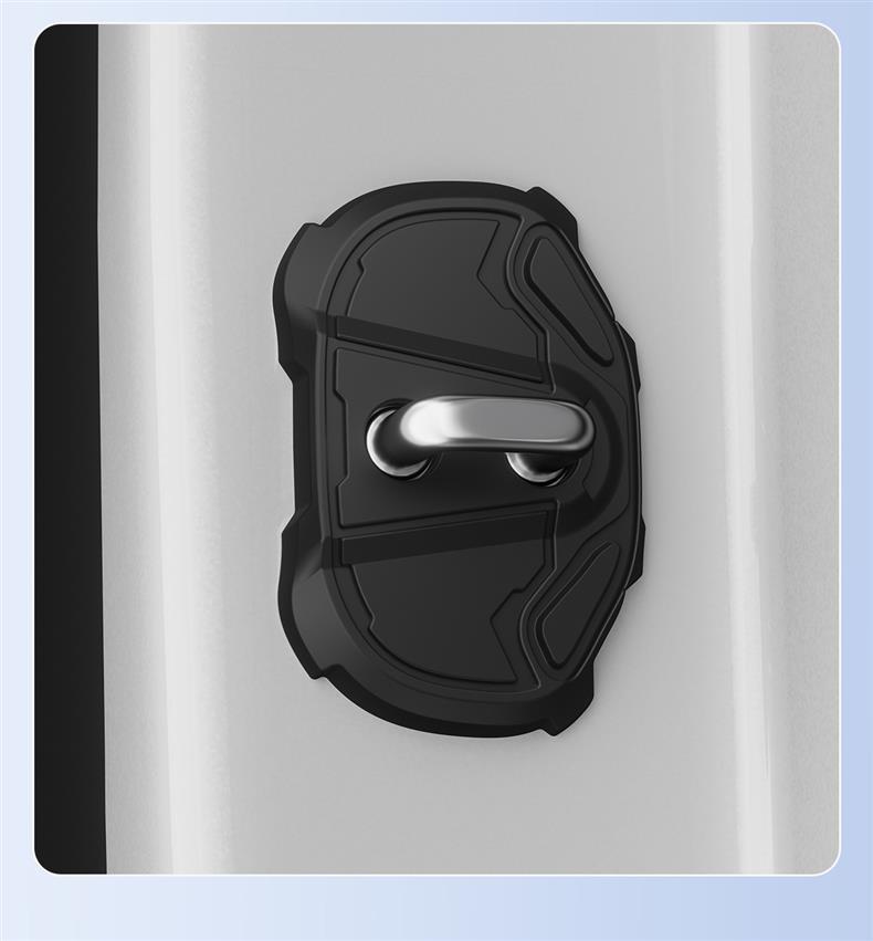 NIO Door Lock Buckle Protector: Thick Silicone Pad for Shock Absorption, Corrosion, and Rust Prevention.