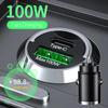 100W Autoladegerät Zigarettenanzünder PD Schnellladung Für IPhone QC3.0 Mini USB Typ C Mini Auto Handy Ladegerät Für Samsung Huawei xiaomi