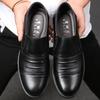 Chaussures pour hommes en cuir de vache véritable, chaussures business décontractées à semelles triple couture pour hommes d'âge moyen et âgés 2025