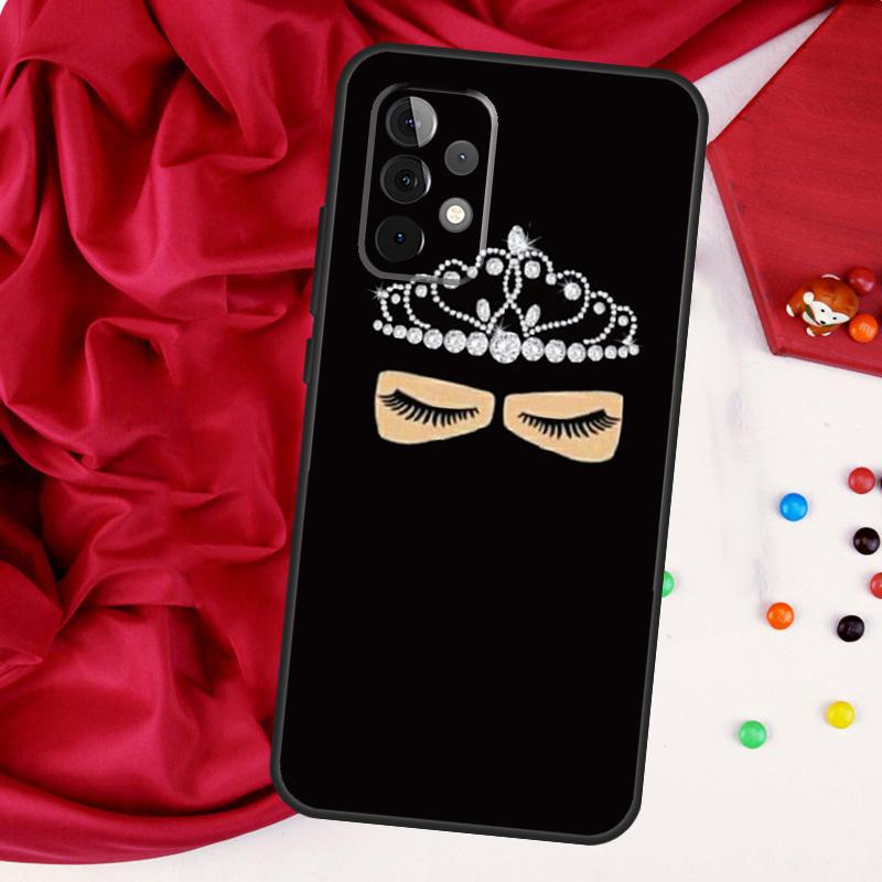 Muslim Islamic Gril Eyes Hijab For Samsung Galaxy A52 A32 A22 A54 A14 A16 A26 A36 A56 A55 A35 A05 A06 A15 A53 A33 A13 Case