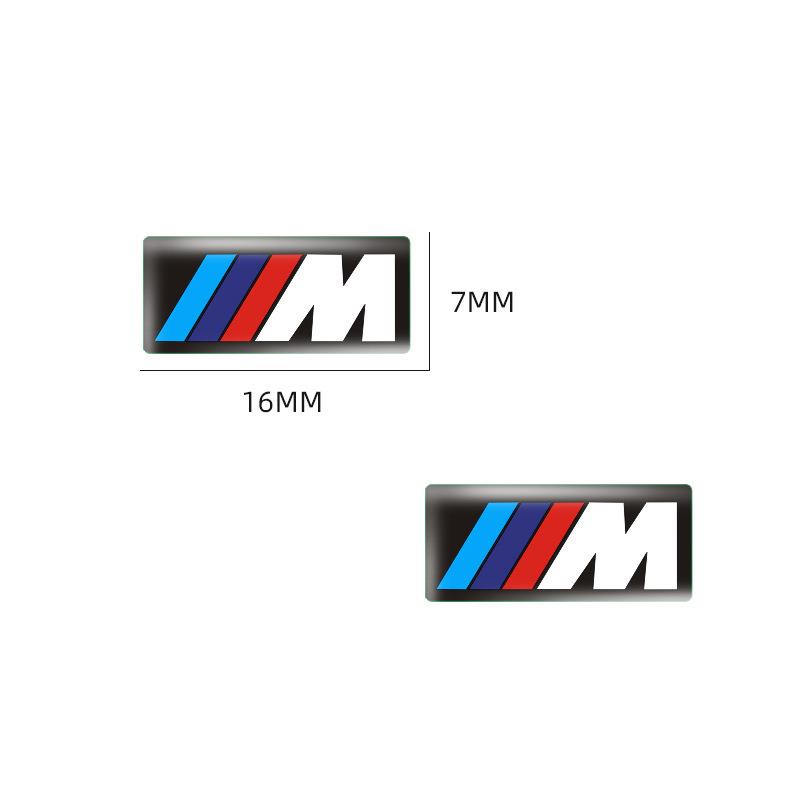Umbrx8 4pc Car Sticker Steering Wheel Hub Decals For BMW M Performance E84 E87 X5 E70 F25 E90 E91 F01 F02 E60 E61 F10 F15 F30 M3 M5 E64