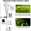 Solar Powered Garden Floor Lights, Star Burst Flickering Firefly Lights, Outdoor Courtyard Christmas Party Decorations