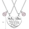 Mother's Day Heart Keychain & Pendant: Best Friend Stainless Steel Mood Necklace Gift