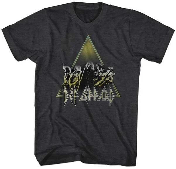 Def Leppard Performing Live On Stage Men s T Shirt Rock Band Merch M