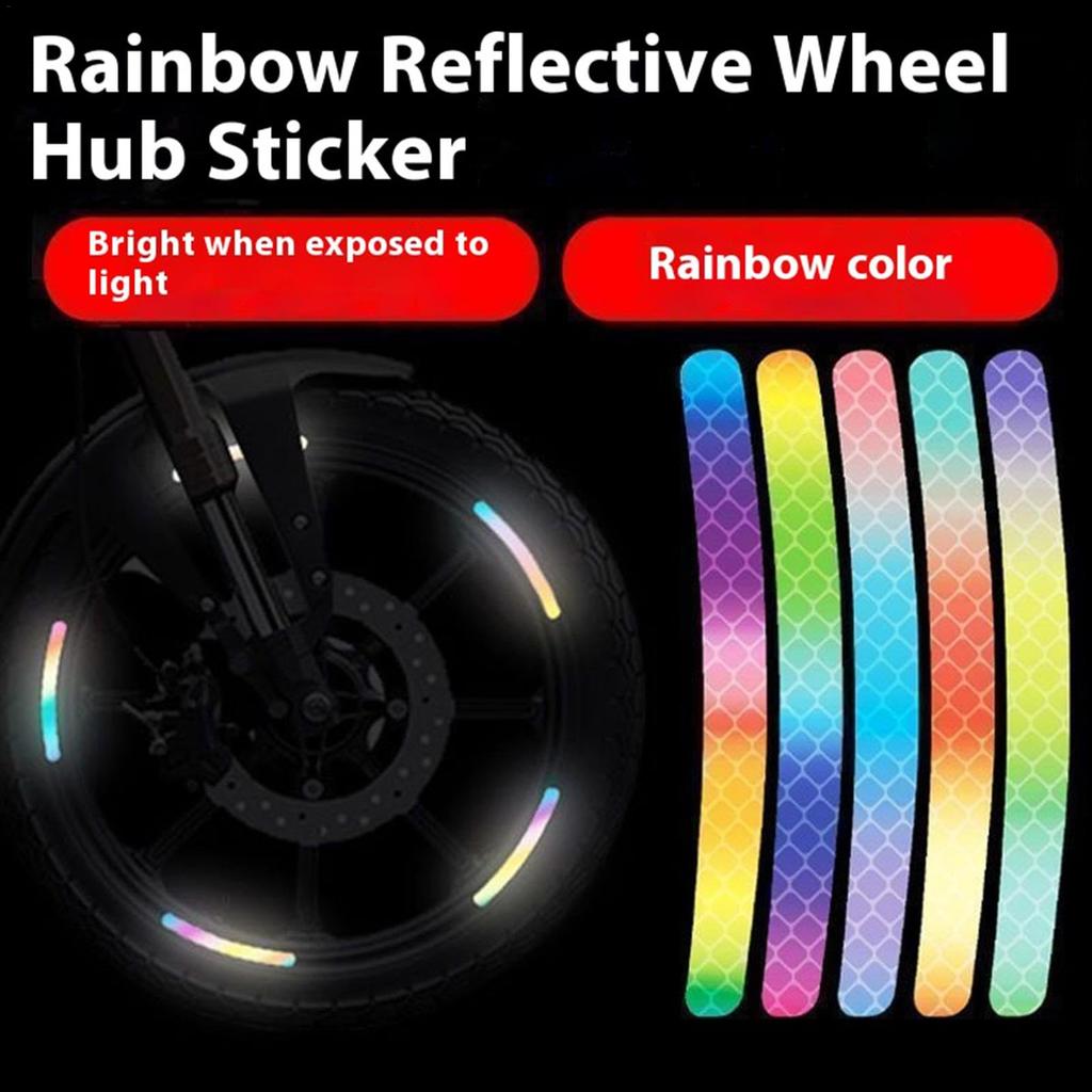 Reflective Car Decal, Tire Decal | 20 PCS PVC Reflective Tape Wheel Stickers, Car