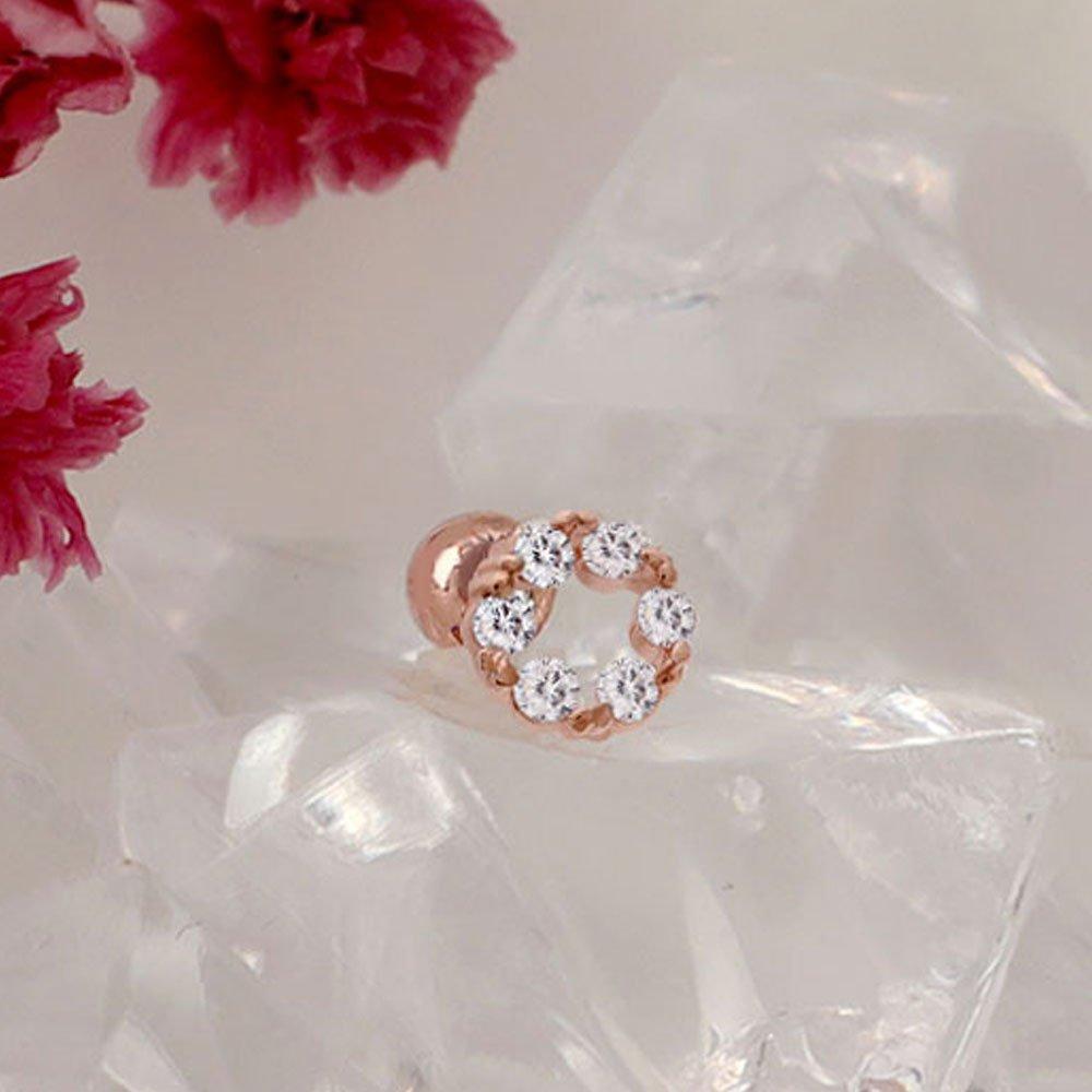 [1+1] 14K Gold Filled Pin One-Bleu Piercing (Single Sold)