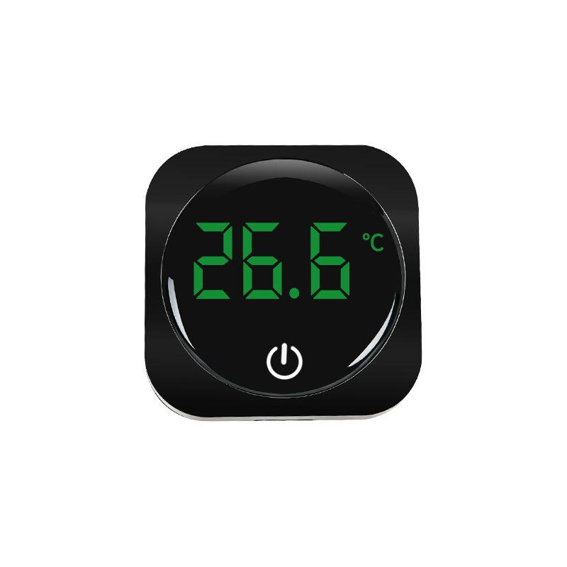 Compact High-Precision External Stick-on Aquarium Thermometer – Switchable Temperature Display for Fish Tanks