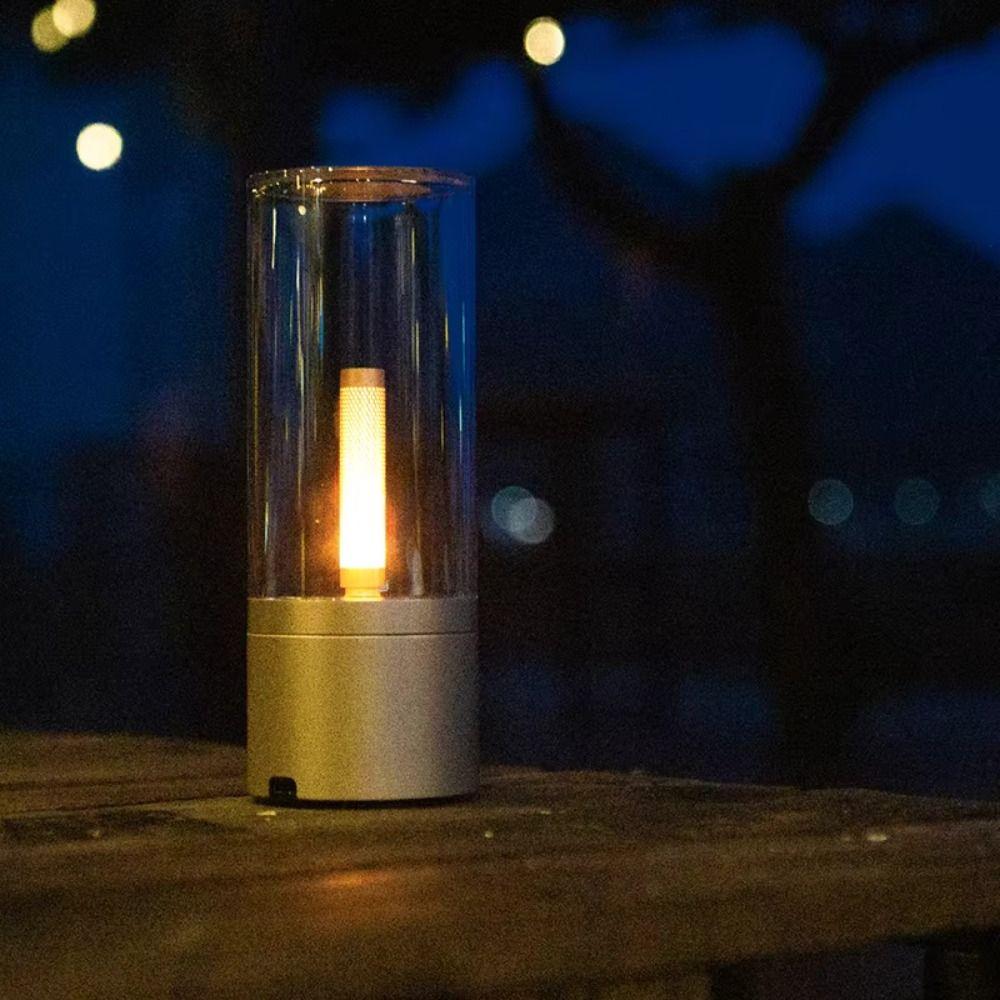 Type C Rechargeable Candle Lamp 1800K Warm Light Atmosphere Light LED Night Light  1800K Warm Light