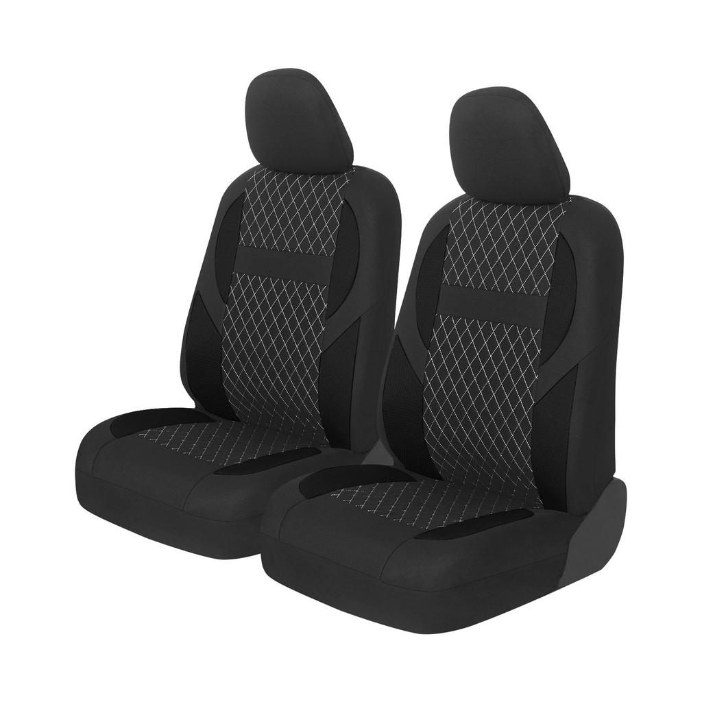 Housses de siège de voiture universelles, adaptées à la plupart des sièges de véhicule, protection de siège de voiture, combinaison classique de couleurs noir et rouge