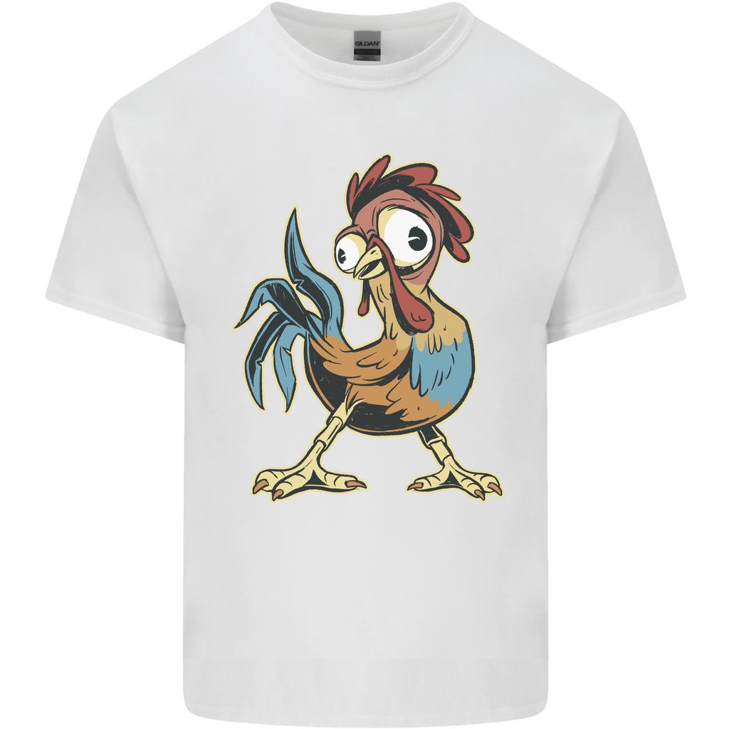 A Funky Rooster Farm Animals Chicken Unisexs Light Cotton Tshirt