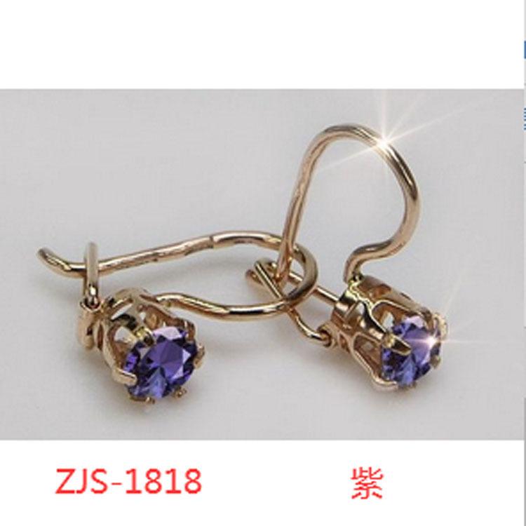 Temperament Zircon Earrings, Ruby Flowers, Multi-Layer Retro Simplicity, Ear Buckles