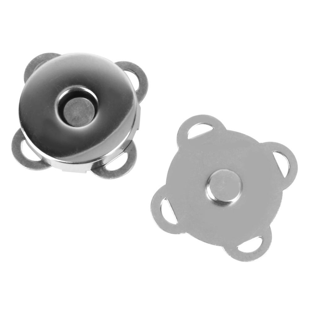 10pcs Bronze Tone&Silver Magnetic Snap Fasteners 18mm Sew On Magnets Magnet Buckle DIY Clothing