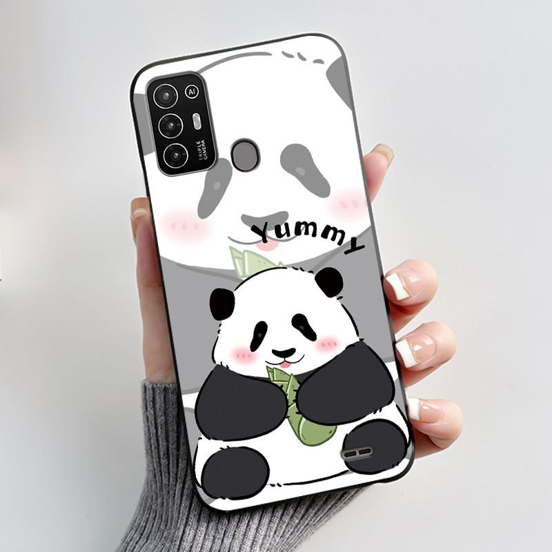 Hülle Für ZTE Blade A52 / A52 Lite Hülle Ästhetisch Niedliche Katze Astronaut Handyhülle Schwarze Weiche Silikon TPU Rückabdeckung Bumper Schale