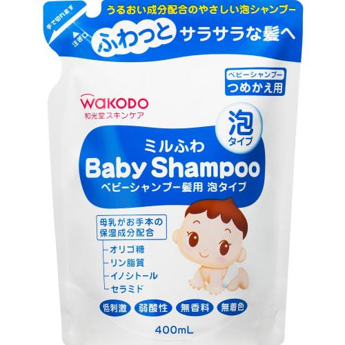 

Milfuwa Baby Shampoo for Hair, Foam Type, Refill, 400ml