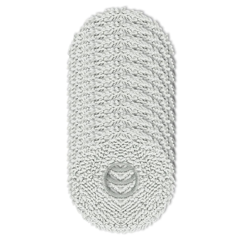 Washable Reusable Microfiber Mop Cloth Replacement Kit For Roborock For Qrevo QV35A/QV35S/S5V And For Saros 10R Robot Vacuum