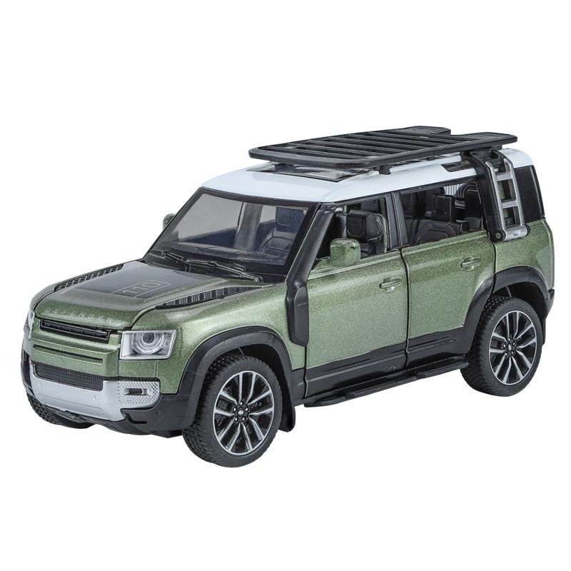 1/32 Scale Cool Land Rover The Defender Off-Road Vehicle Model Toys, Simulated Alloy Toys Cars, Cool Desktop Ornaments, Adult Christmas/Birthday Gifts