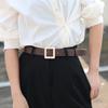 Simple and versatile belt Women's fashion trendy belt High-end alloy women's belt Decorative jeans belt