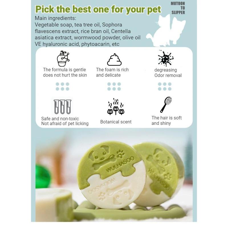Hund Katze Körperwaschmittel Shampoo Haustierseife Kinnverdunkelung Weichmachend Geruchsentfernung Botanische Inhaltsstoffe Spülung Haustierreinigungsprodukte