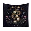 Psychedelic Bohemian Wall Tapestry For Living Room Moon Phase And Stars Snake Tapestries Tarot Altar Yoga Backdrop Clothes