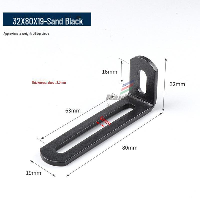 Stainless Steel Adjustable L-Shaped 90° Angle Bracket Connector