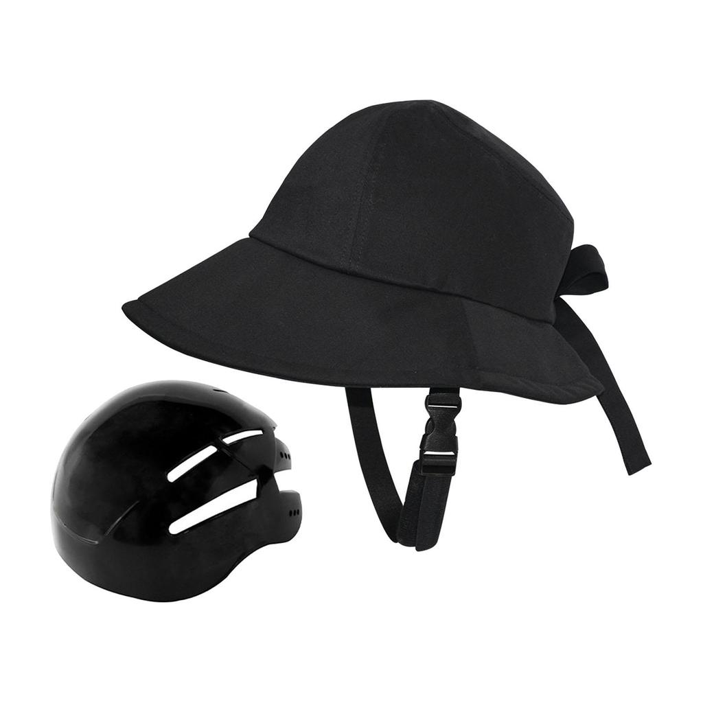 Bicycle Helmet Adult Bike Helmet Hat Shaped Helmet Impact Resistant Hat Type Helmet for Women Unisex Female School Everyday Wear