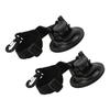 2PCS 9cm Suction Cup Anchor Securing Hook Tie Downs with Carabiner for Car Side Awning